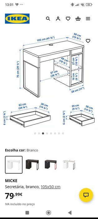 Secretaria Micke IKEA