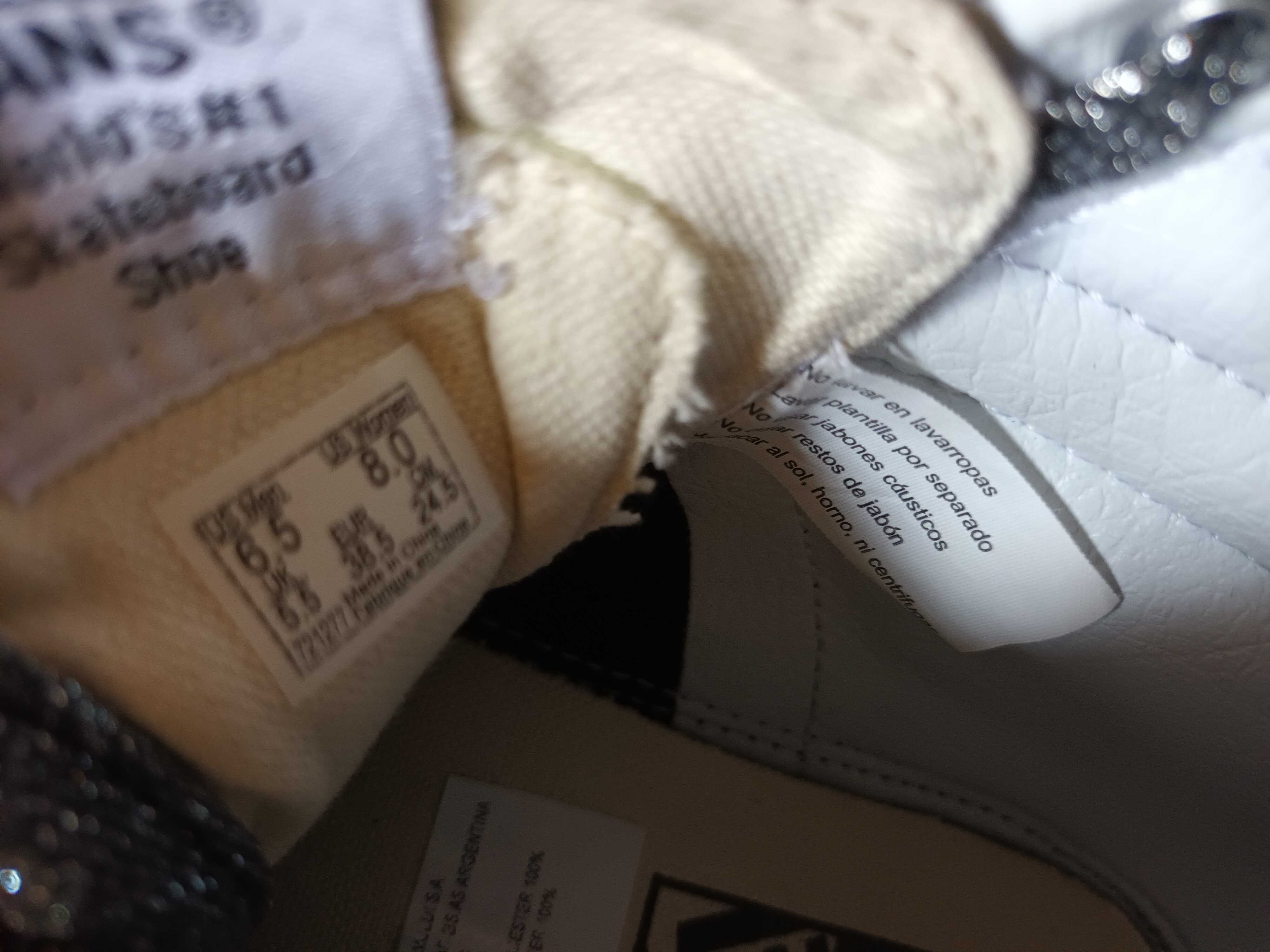 VANS old skool trampki wysokie brokatowe srebrne j.nowe r.38,5