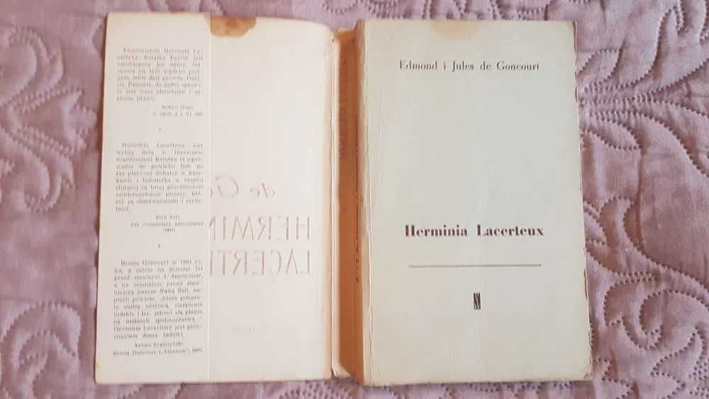 AP Herminia Lacerteux Edmond i Jules de Goncourt 1961