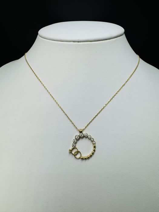 Nowy zloty lancuszek celebrytka proba 585 waga 2,16g