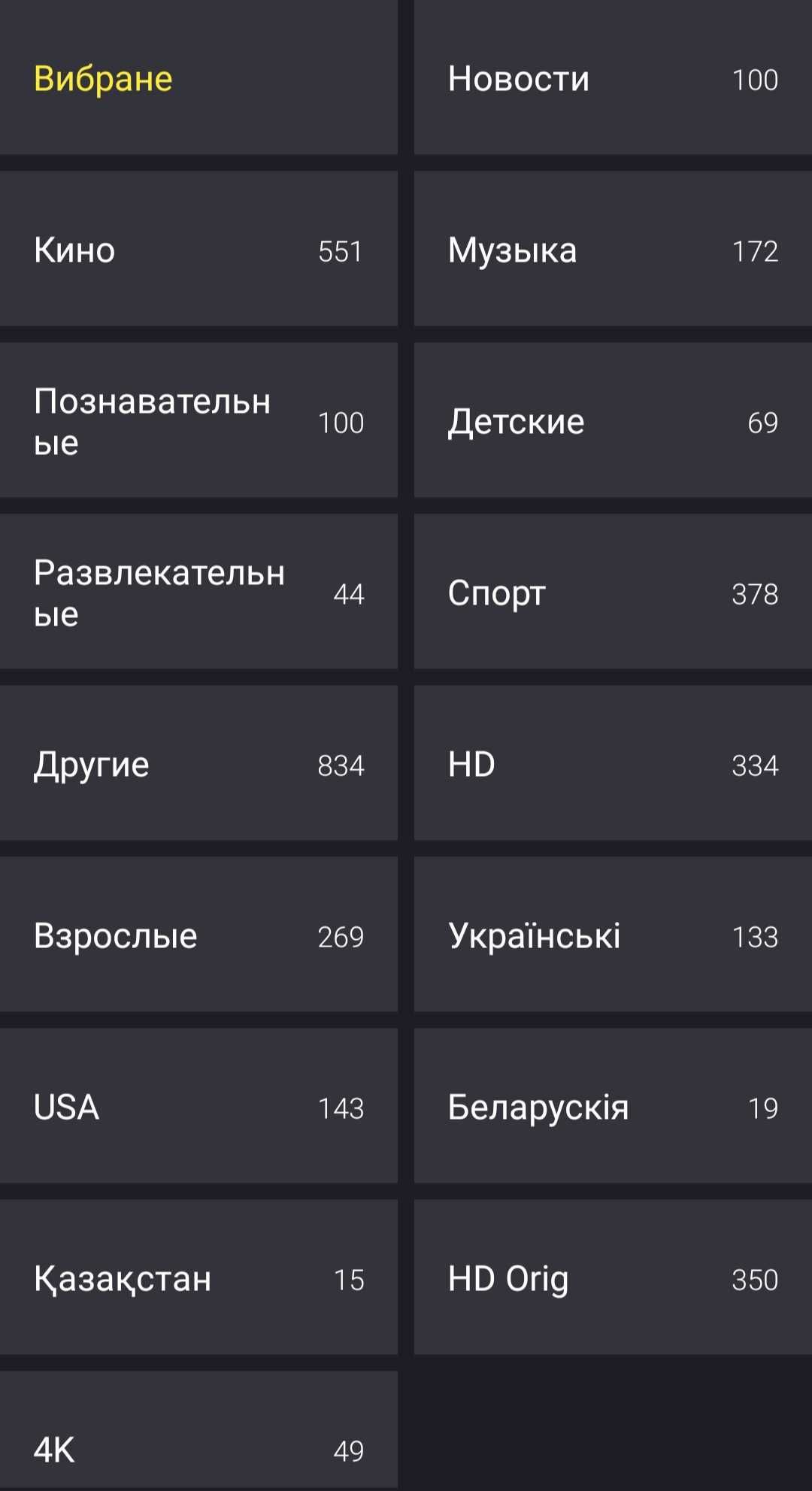 Телебачення IPTV 50