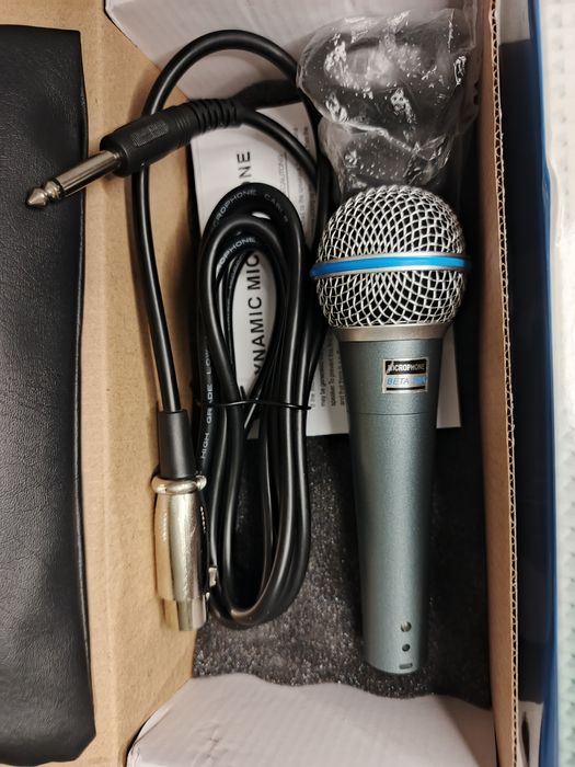 BETA 58A. Суперкардіоїдний динамічний вокальний мікрофон.