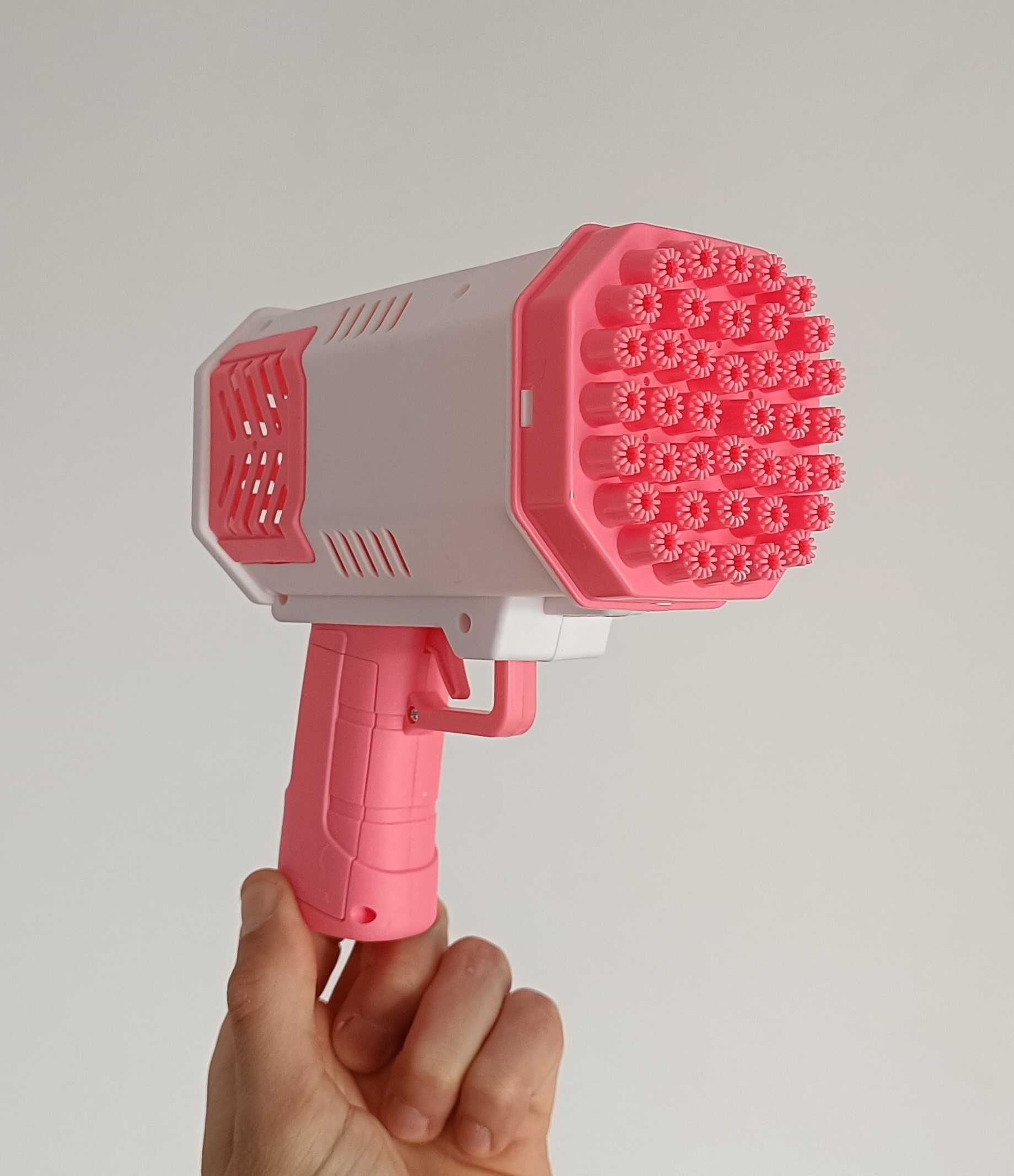 Pistolet Do Baniek Mydlanych 40 Otworów ZABAWKA BUBBLE GUN