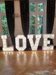 Świecący Napis Love LED 120cm x 400+ cm Atrakcja Weselna Rocznica Ślub