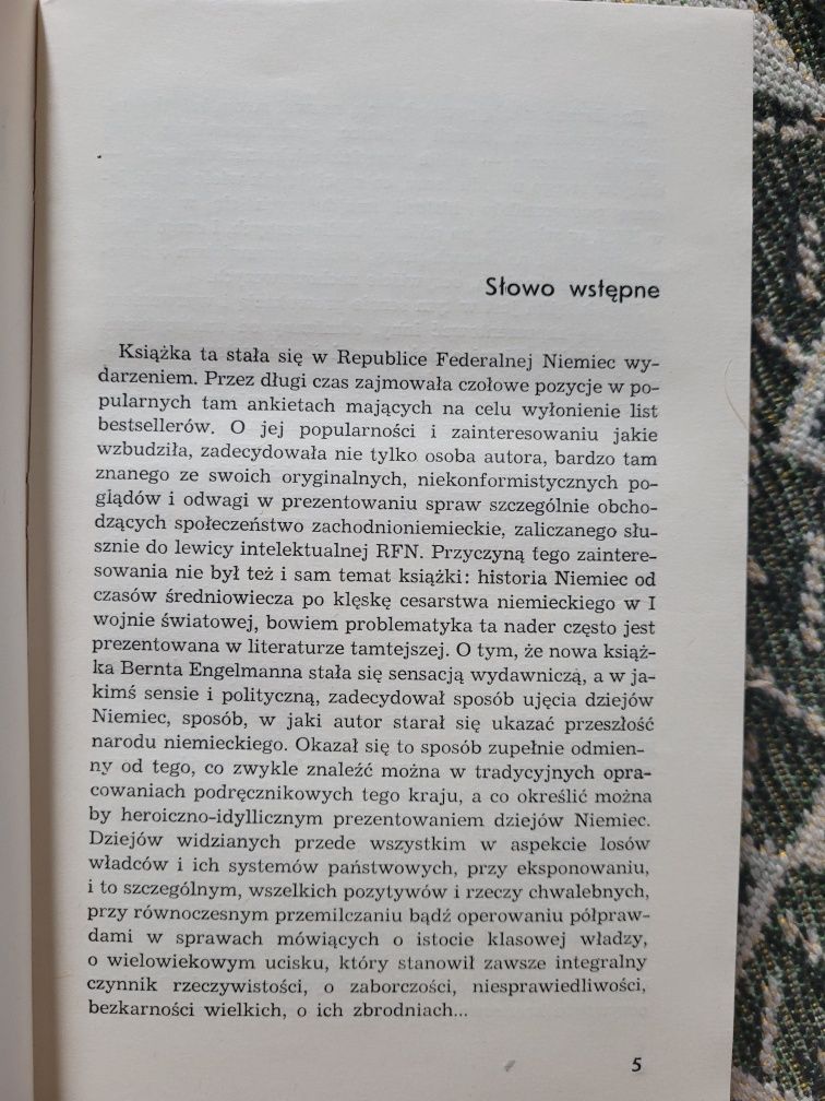 Bernt Engelmann My poddani Anty podręcznik historii Niemiec 1976Poznań