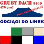 3x6 GRUBY DACH 420g/m2 poszycie NAMIOTU Handlowego Ogrodowego Pawilonu