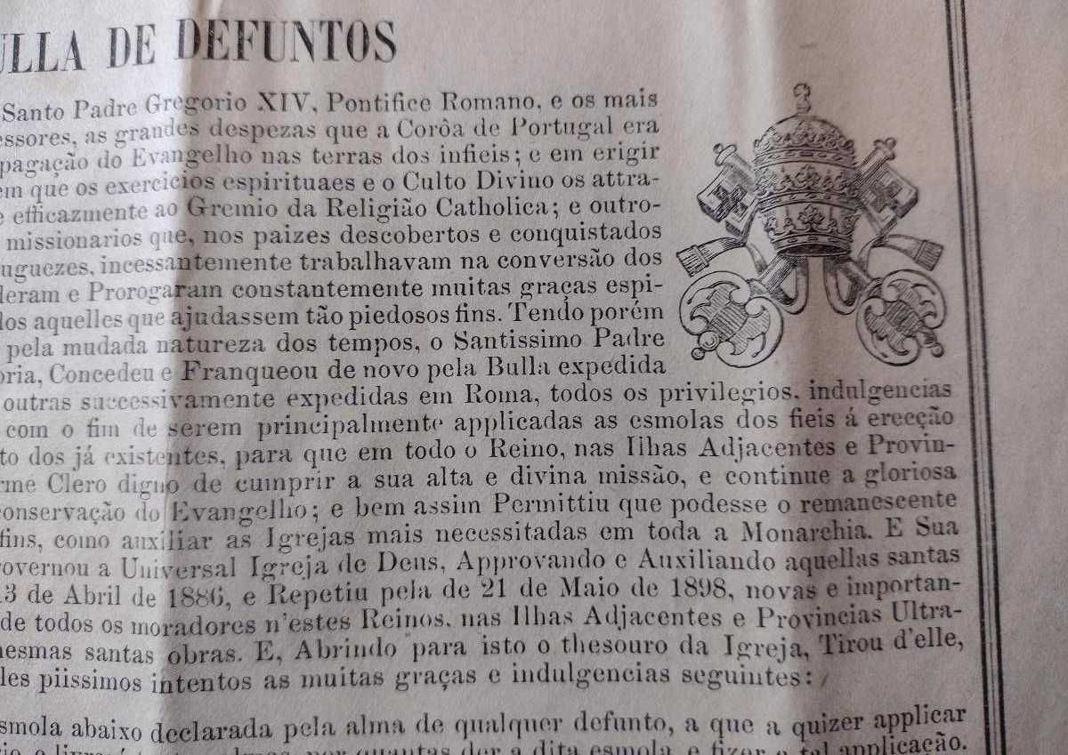 Bulla de Defuntos 50 Reis