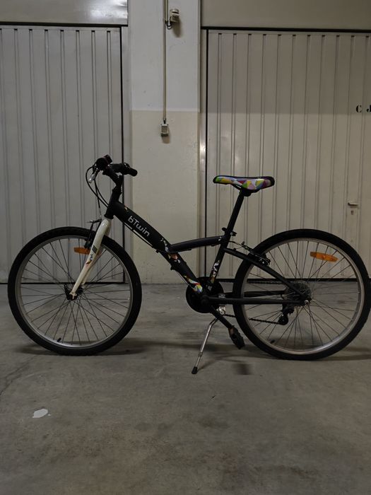 Bicicleta Criança Preta BTWIN - Aro 24