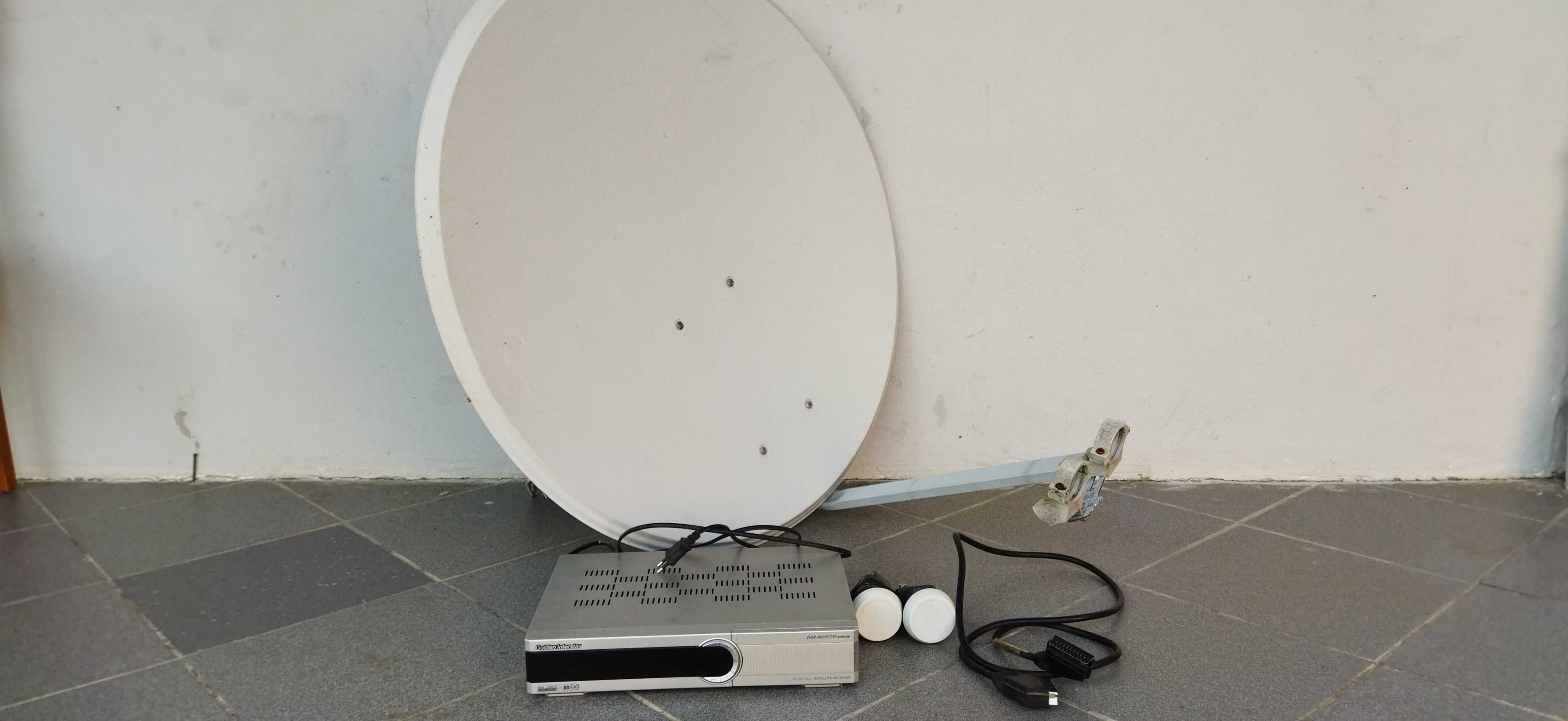 Kit- receptor+ antena satélite Golden Interstar