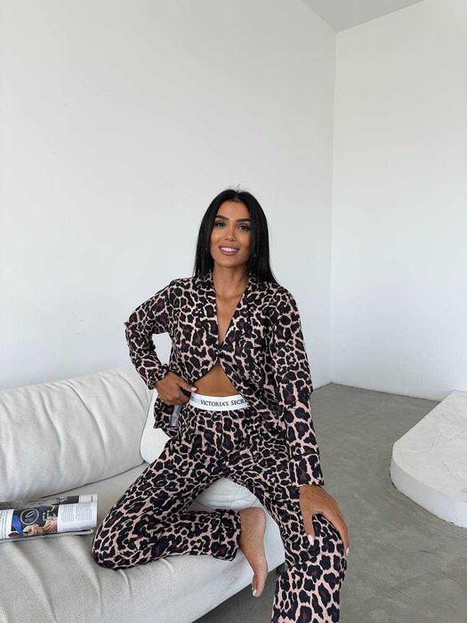 Піжама жіноча леопардова Вікторія Сікрет Victorias Secret, S-XL