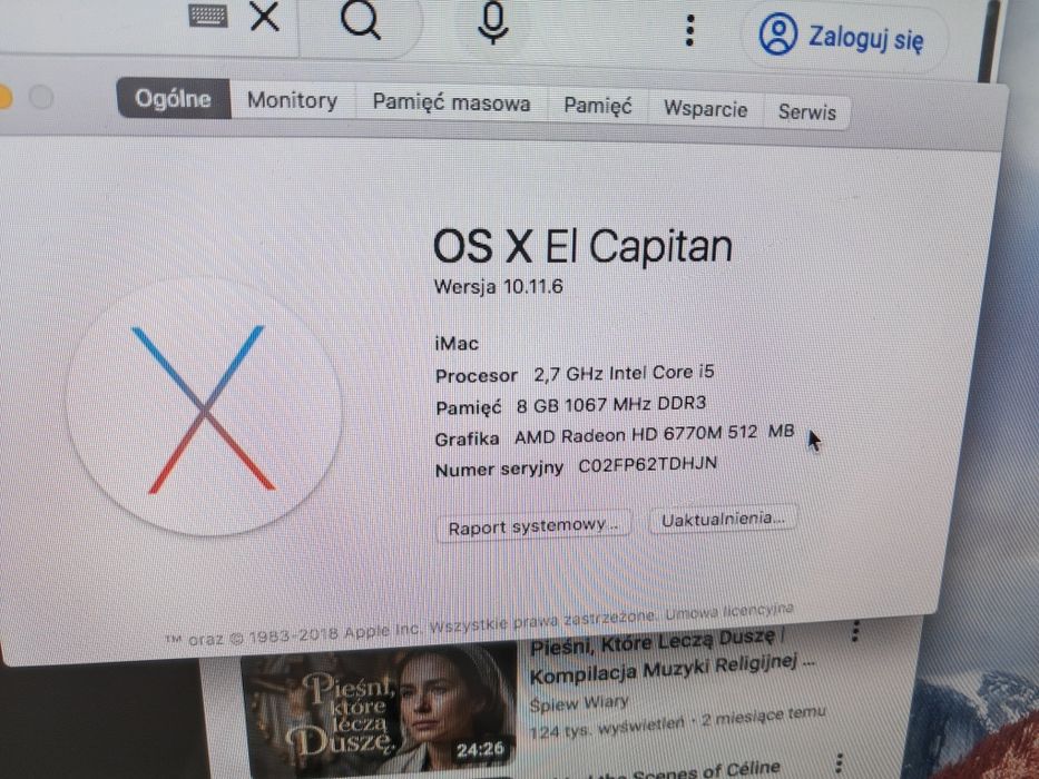 Sprzedam komputer  imac