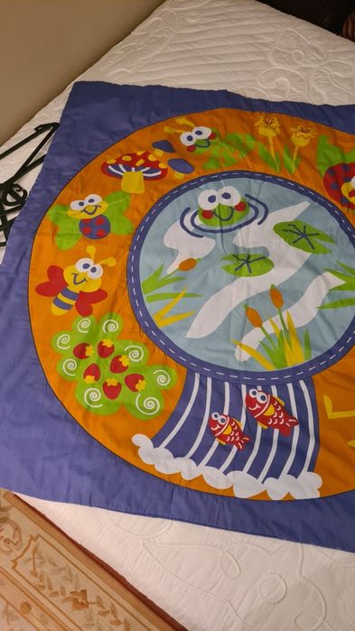 Tapete de brincar para bebé. 1 m de lado