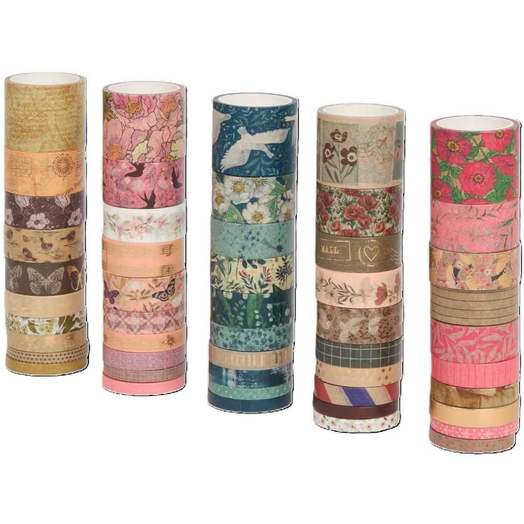 Zestaw 50szt dekoracyjnych Washi taśm scrapbooking ozdoby rękodzieło