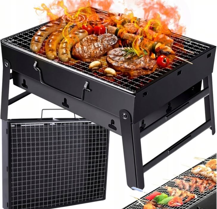 Grill turystyczny razem z rozpałką