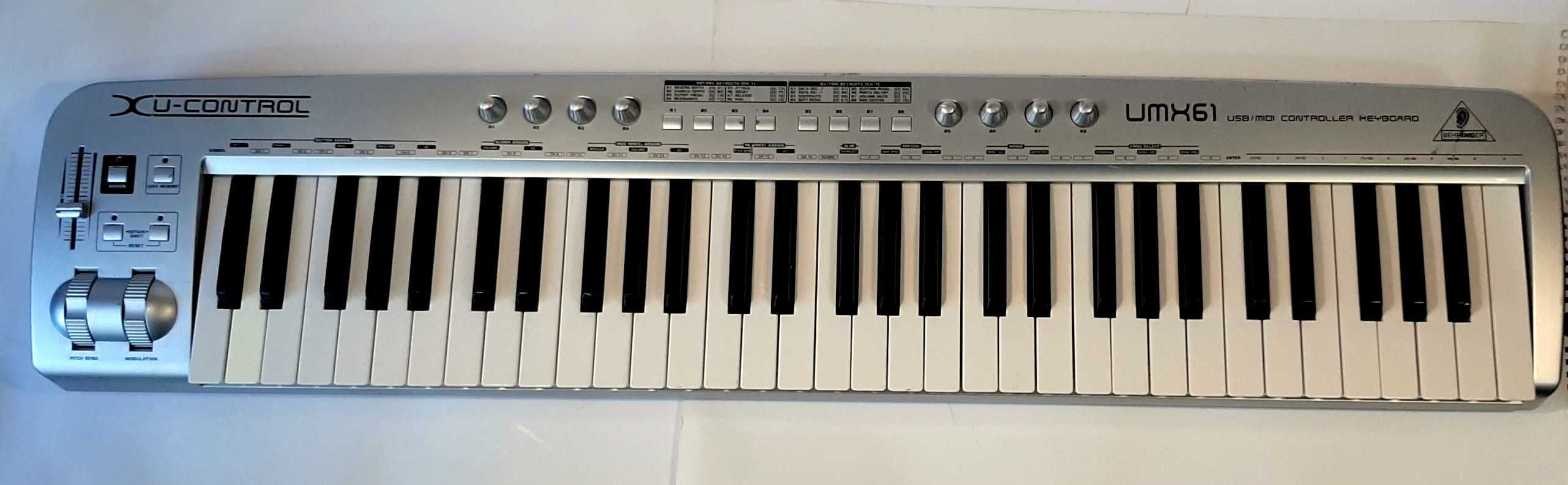Синтезаторная клавиатура BEHRINGER U-CONTROL UMX610 MIDI USB 61 клавиш