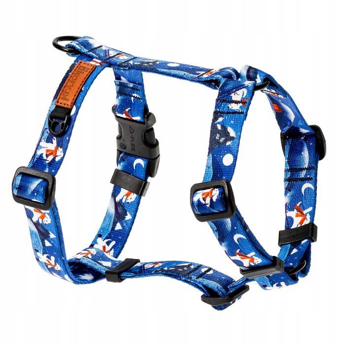 wygodne szelki guard dla średniego psa beagle basenji m 20 mm blue