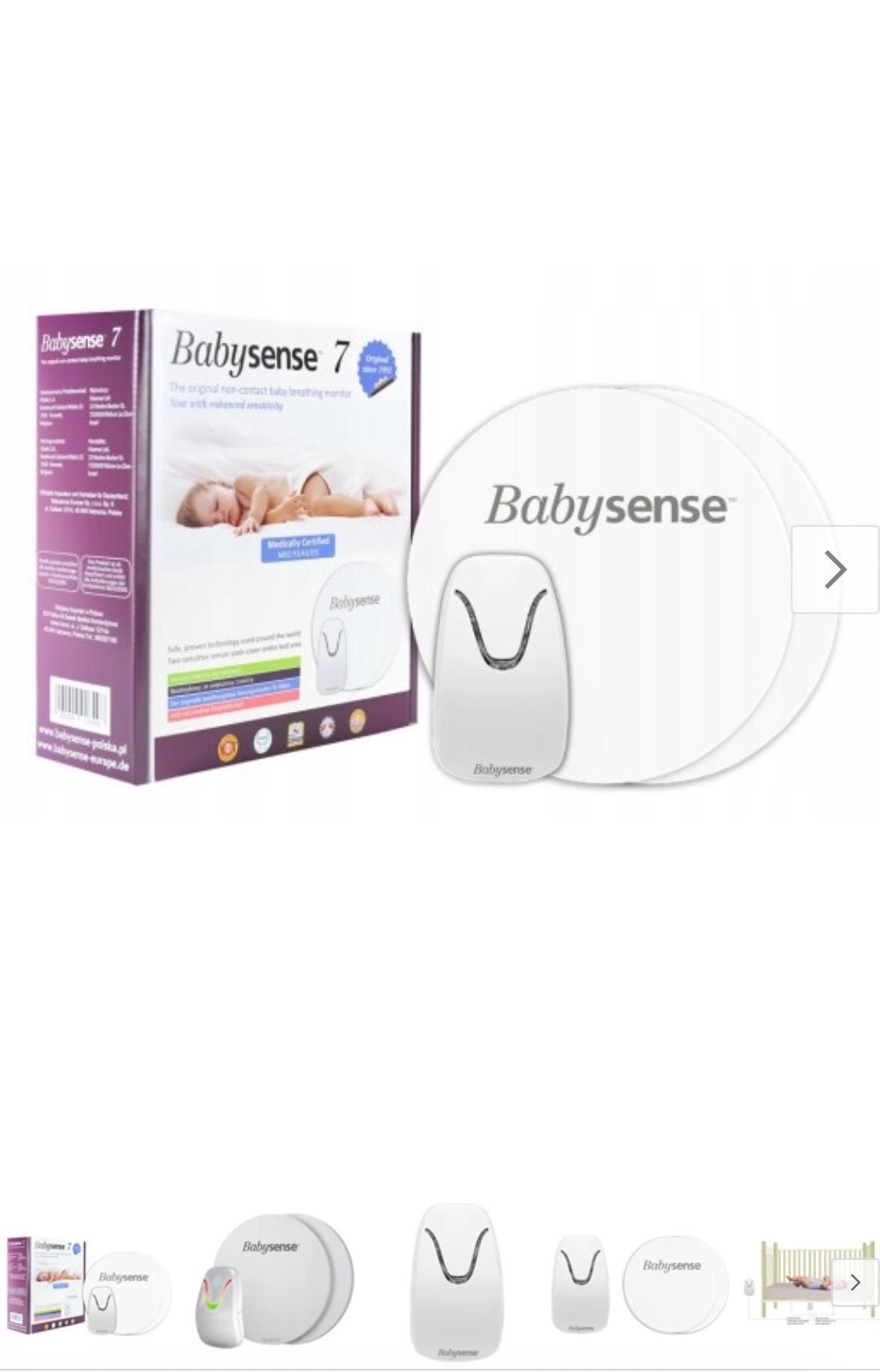 Monitor oddechu Babysense 7 nowy, Gwarancja