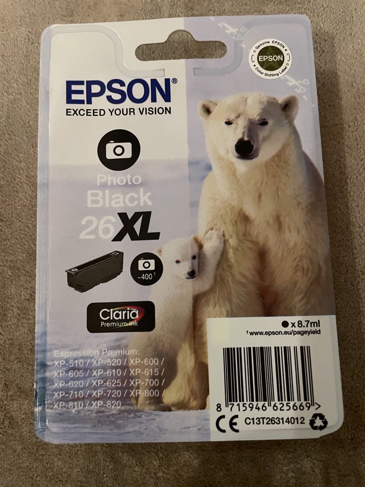 Tinteiro Epson 26XL Black