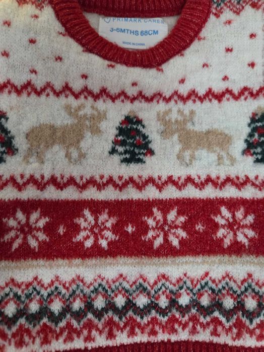 Conjunto de Natal Bebé 6-9 meses (68 cm)