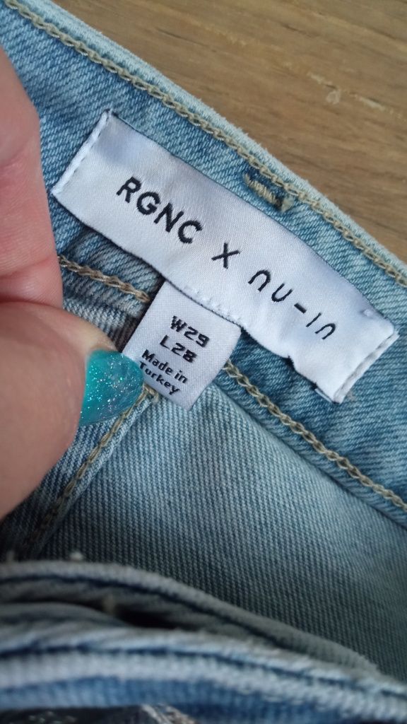 RGNC Spodnie jeans skinny nowe xxs/xs