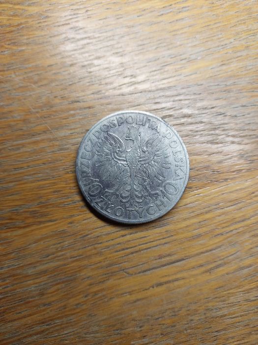 Srebrna moneta 10zł Głowa Kobiety 1932r b.z