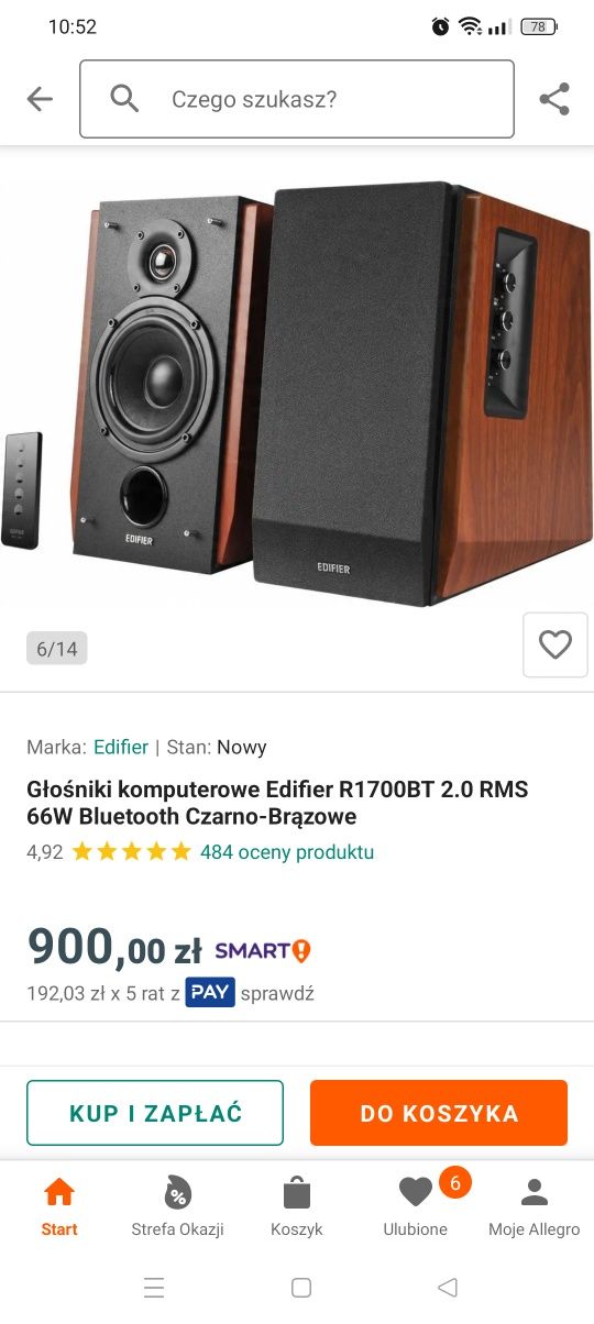 Jak Nowe Kolumny Głośniki EDIFIER R1700 BTS 2.0 bluetooth Aux