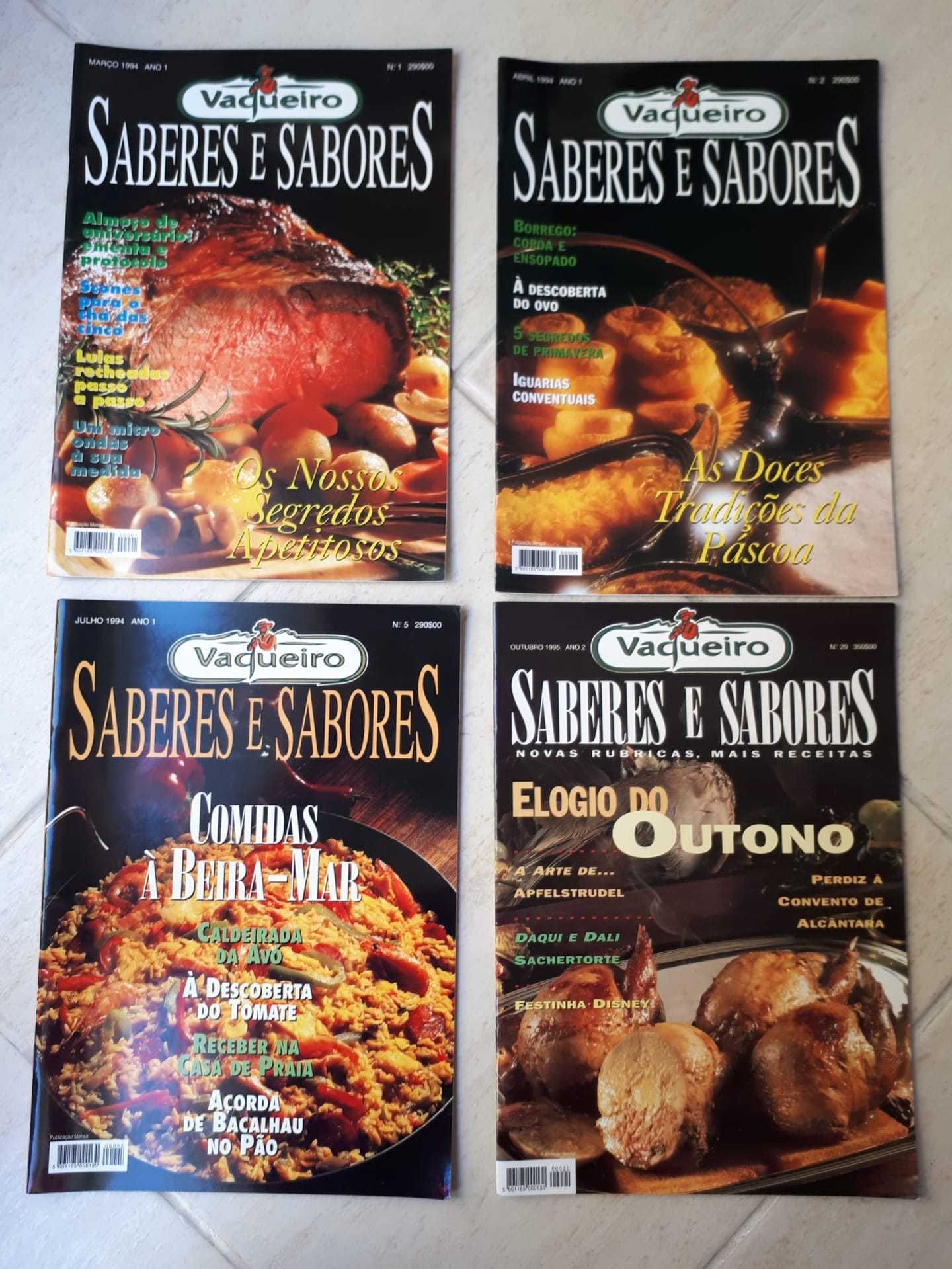 Lote de 12 Revistas "Saberes e Sabores"