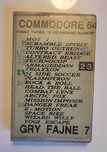 Kaseta Commodore C64 gry "Gry Fajne"