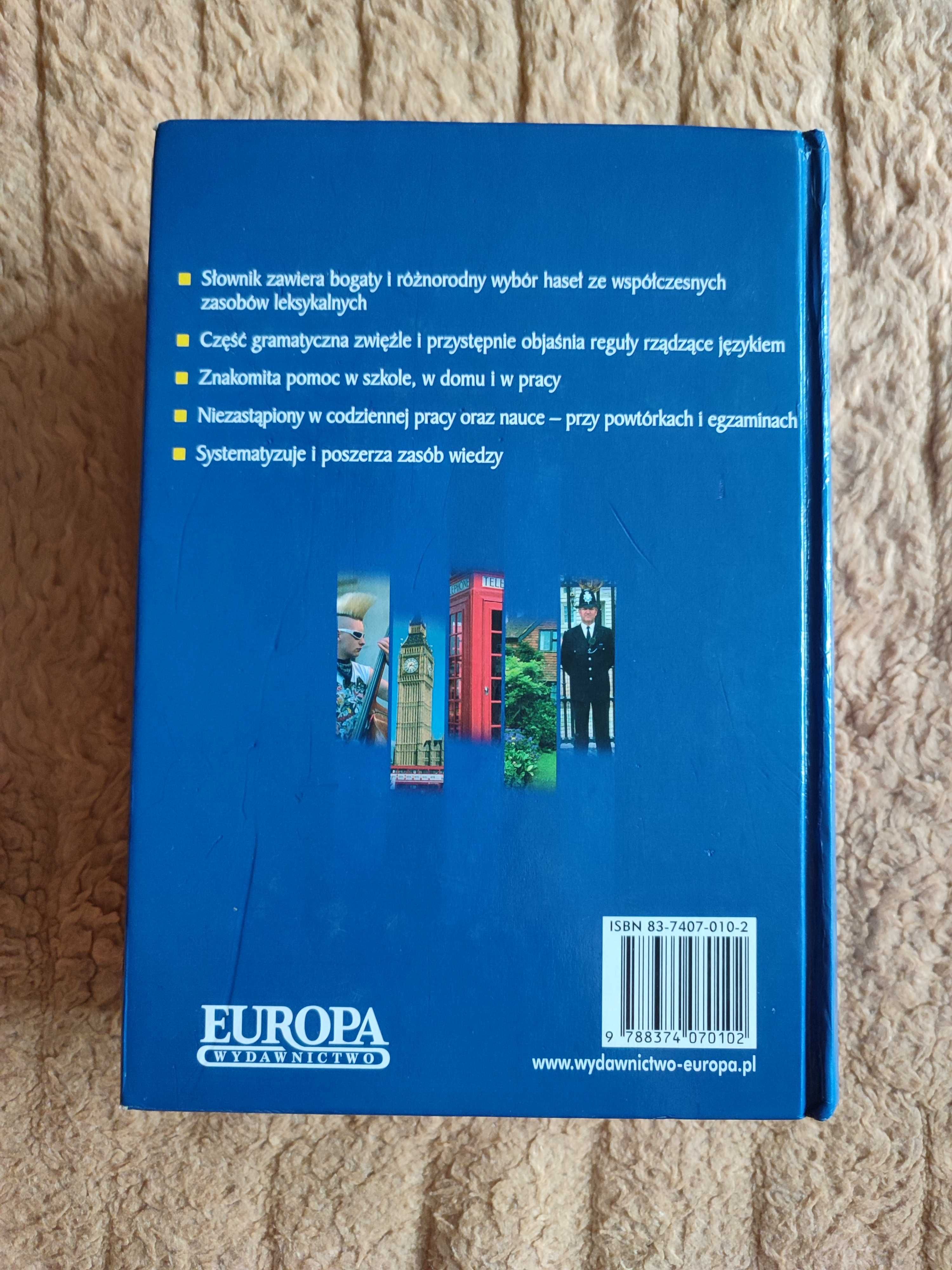 Słownik angielsko-polski, polsko-ang z gramatyką, Europa 60000 haseł