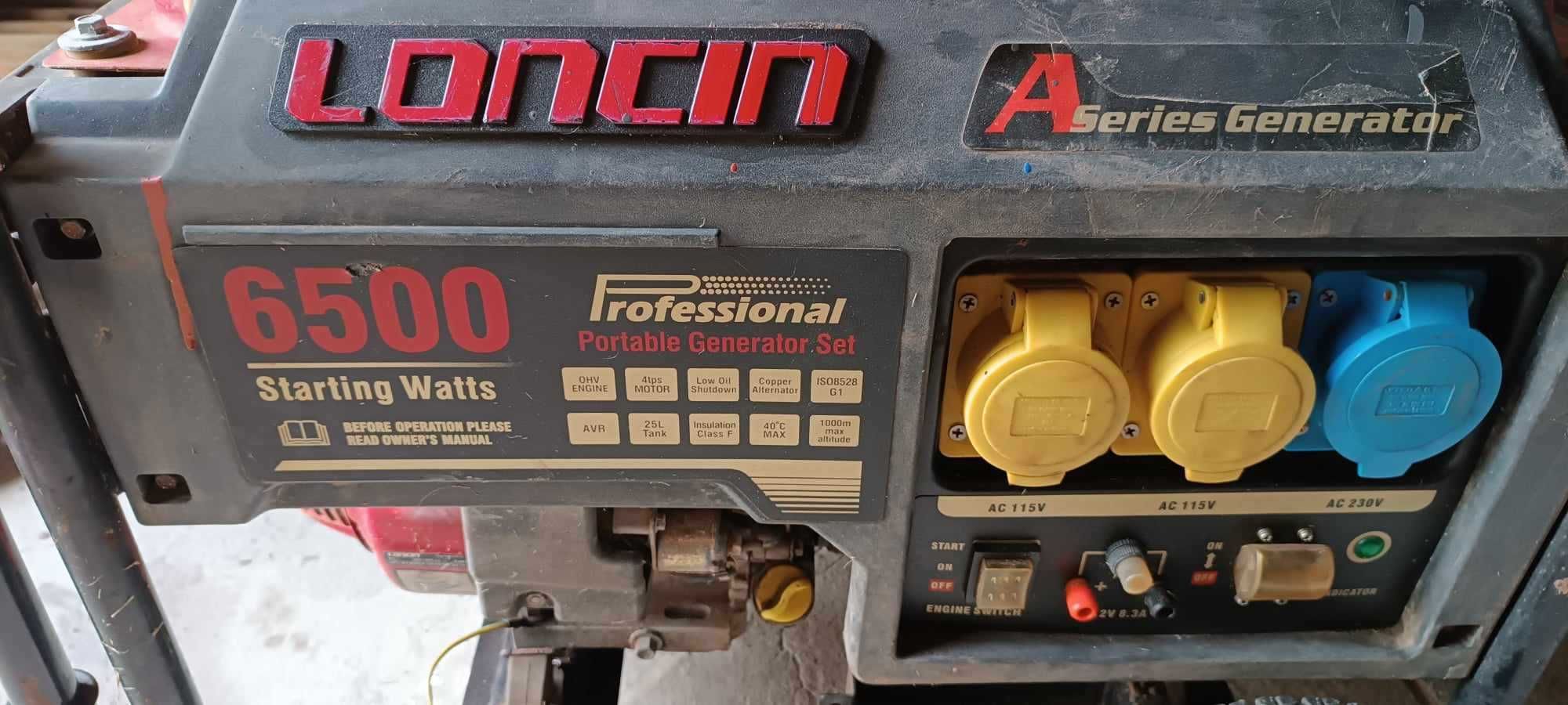 Agregat prądotwórczy Loncin LC6500 AVR 115V/230V