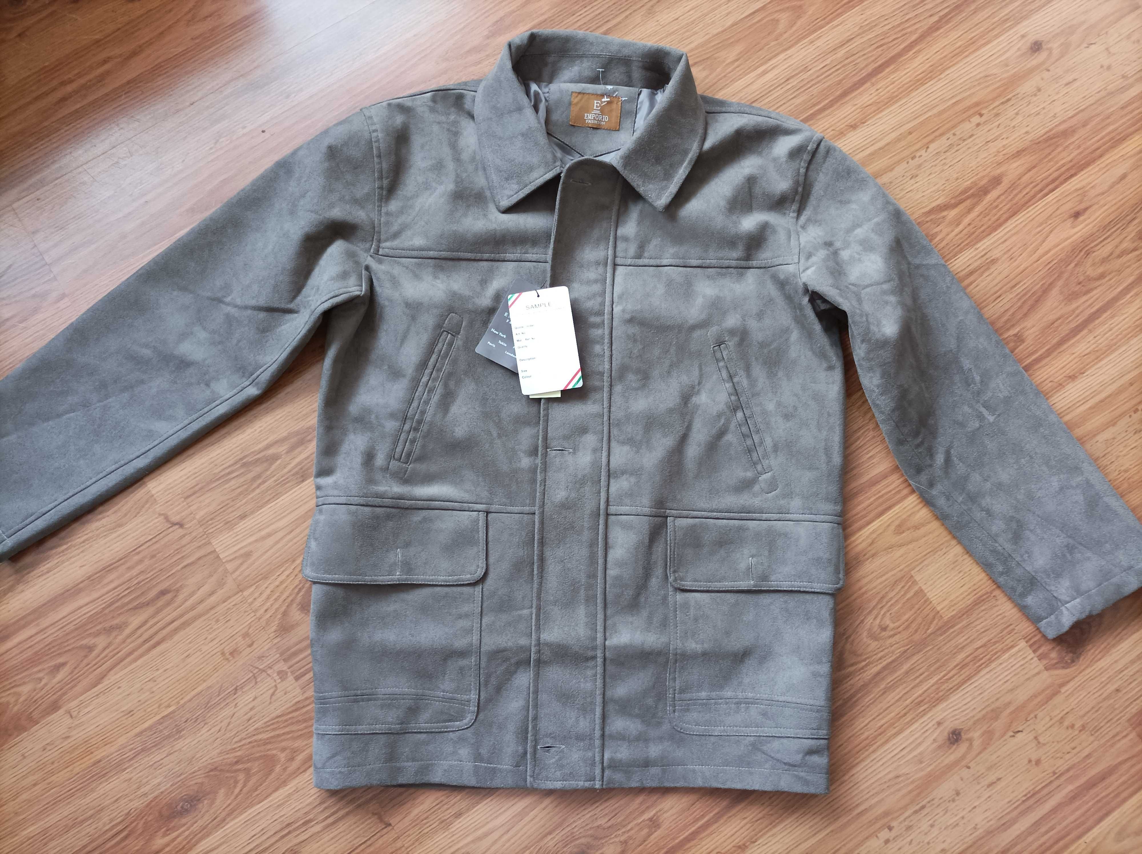 Kurtka męska imitacja irchy Emporio Fashion rozm XL/XXL Nowa