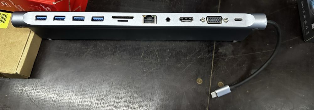 Wowssyo Концентратор 11 в 1 типу C для пристроїв USB C