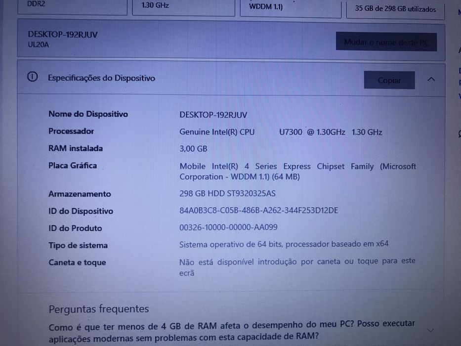 Portatil Asus ul20a ecran 12.1