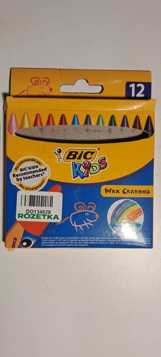 Нові воскові крейди BIC Kids, 12 кольорів