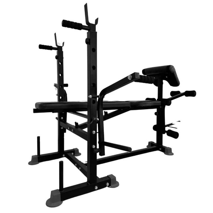 Скамья для жима WCG 0090 с брусьями, скотом, наклоном и углом 90°