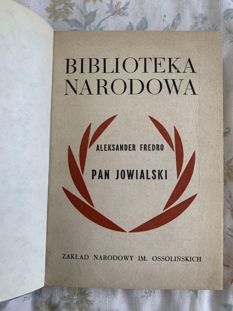 Aleksander Fredro. Pan Jowialski