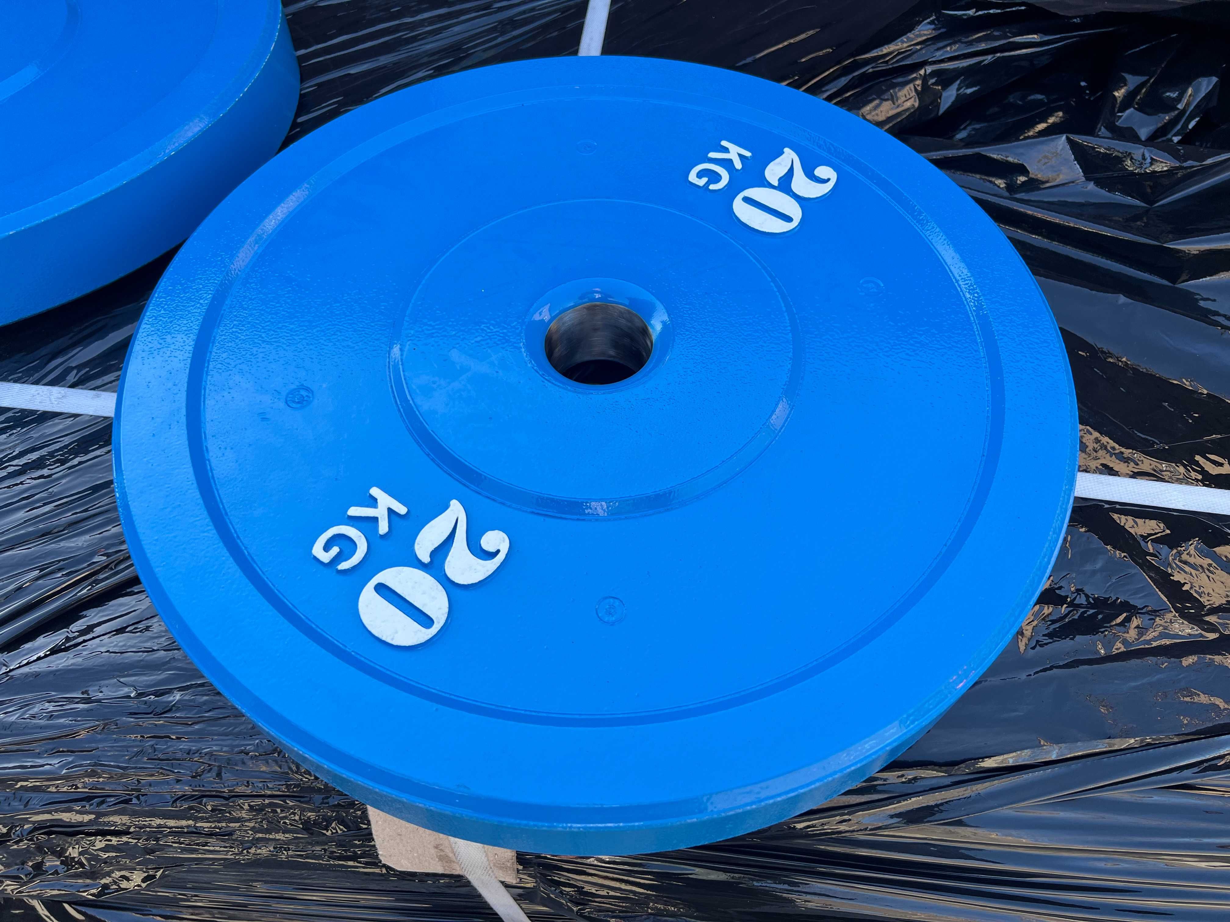 Obciążenie Olimpijskie 50mm Stalowo Gumowe do rzucania Malowane 2x20kg
