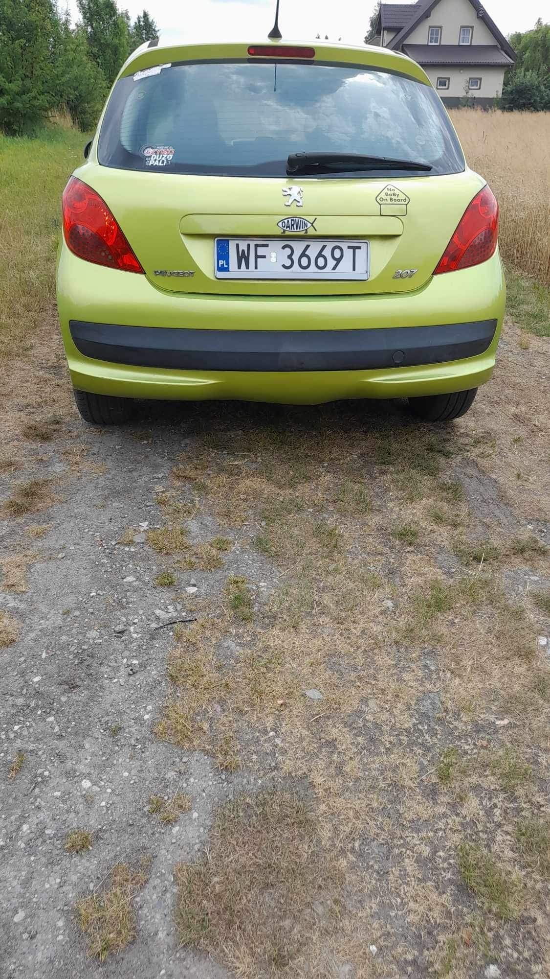 Sprzedam PEUGEOT 207 1.4 8v org przebieg