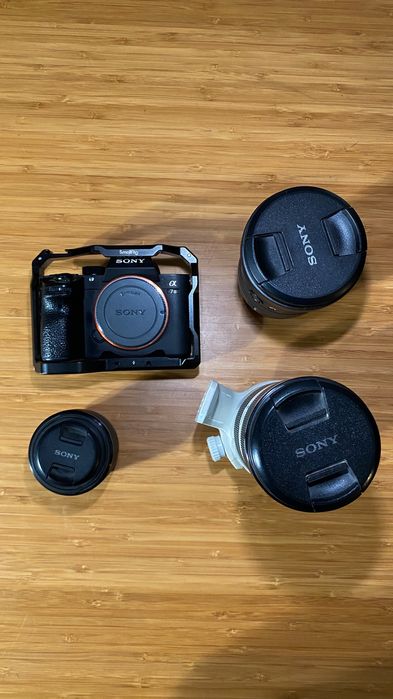 Sony a7III e conjunto de objectivas
