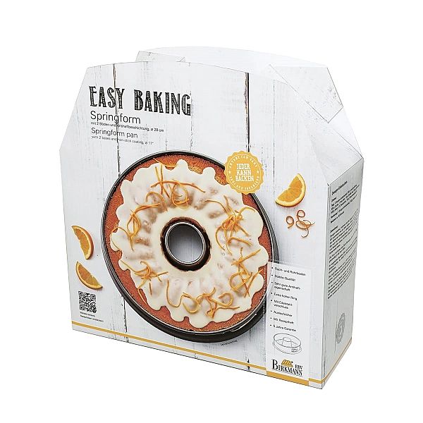 Tortownica - dwa rodzaje dna - Easy Baking - 28 cm / Birkmann