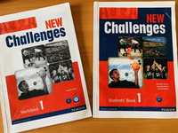 Книга New Challenges 1 Student's book + Workbook учебник тетрадь англ