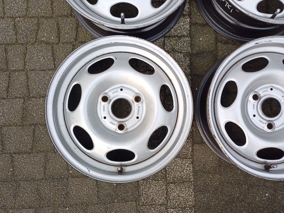 SMART FORTWO Felgi stalowe 15" KOMPLET Przód+Tył 5,5 + 4,5 ET22 + 23,5