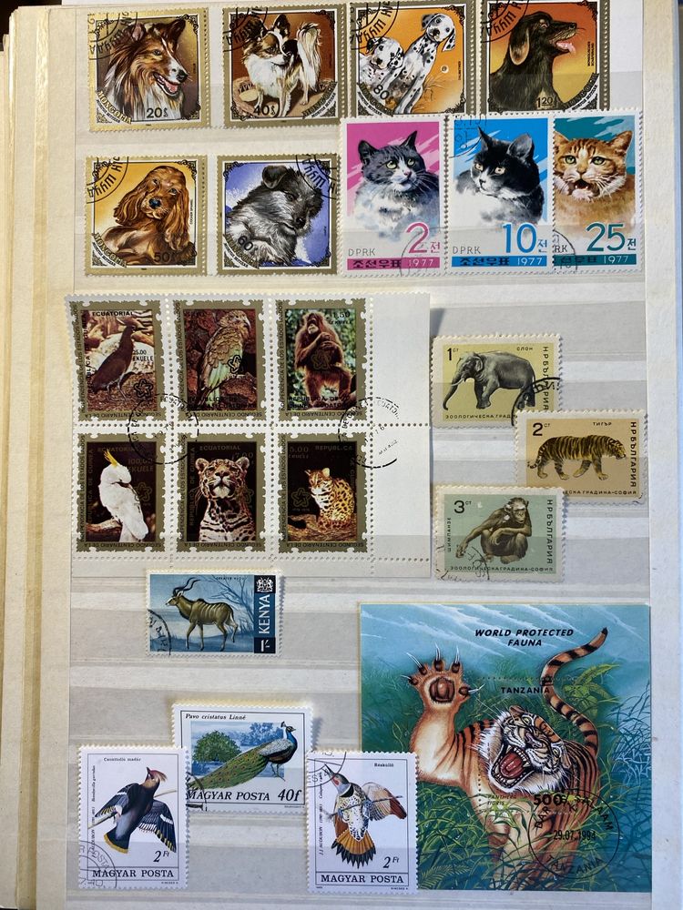 Почтовые марки-фауна