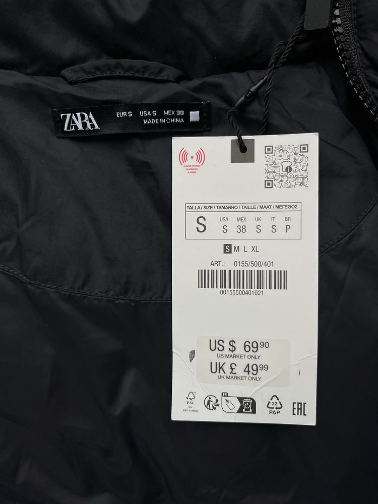 Жилет Zara (S) Padded Vest Оригінал Вітровка На весну Ветровка