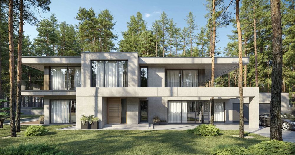 Современный дом в лесу, Пуща-Водица, с. Мощун