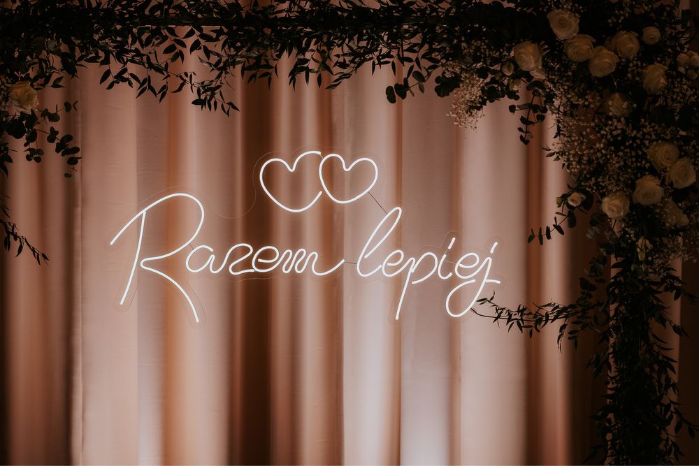 Fotobudka dym napis led miny dymne Bańki, Iskry, Dj, gwiaździste niebo