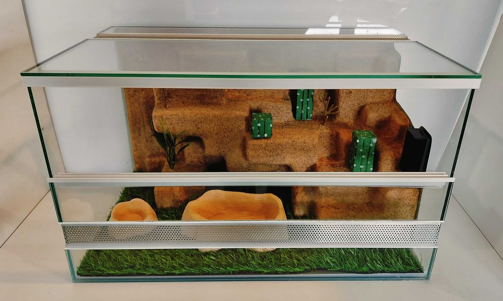 Terrarium pustynne dla gekona lamparciego, regiusa, TW42P2ML AquaWaves