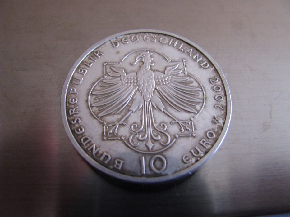 Niemcy Srebro 10 euro, 2007 Elżbieta z Turyngii