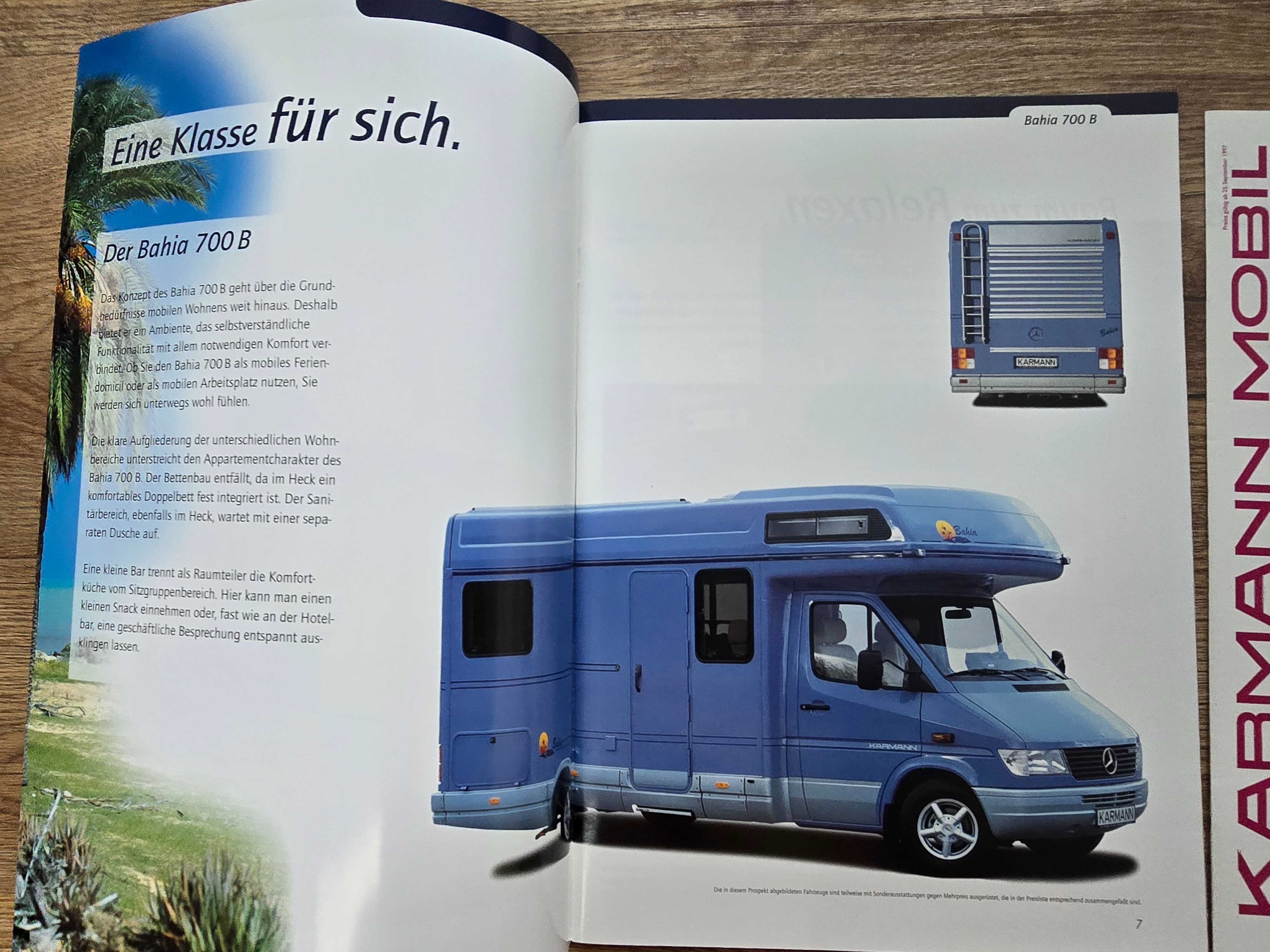 Prospekt Mercedes Karmann Bahia 635SD, 700H, 700B