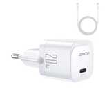 Ładowarka sieciowa Joyroom Jr-tcf02 Usb-c Pd 20w + kabel Usb-c - biała